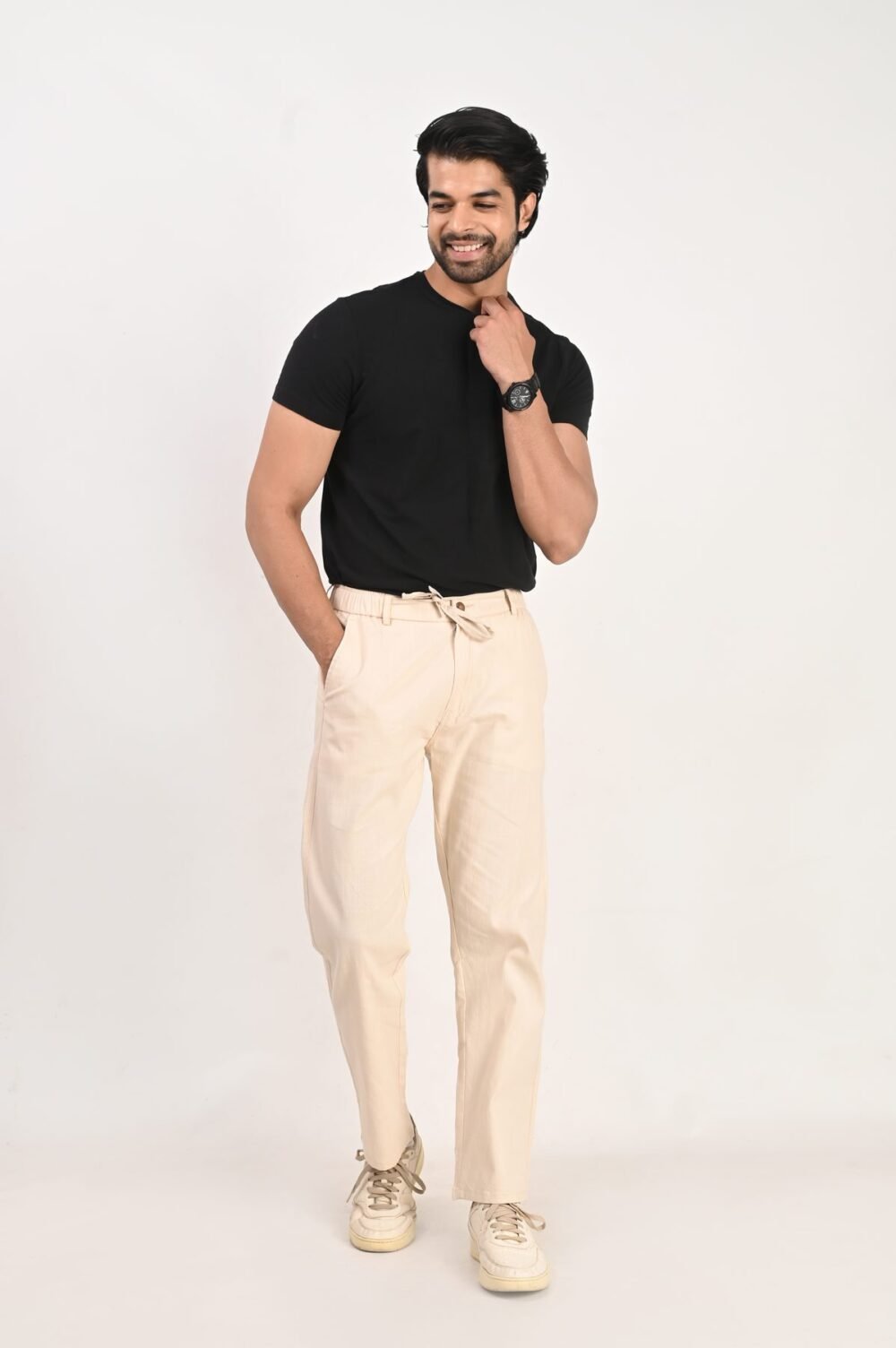 Fhuzana Relaxed Fit Drawstring Trousers