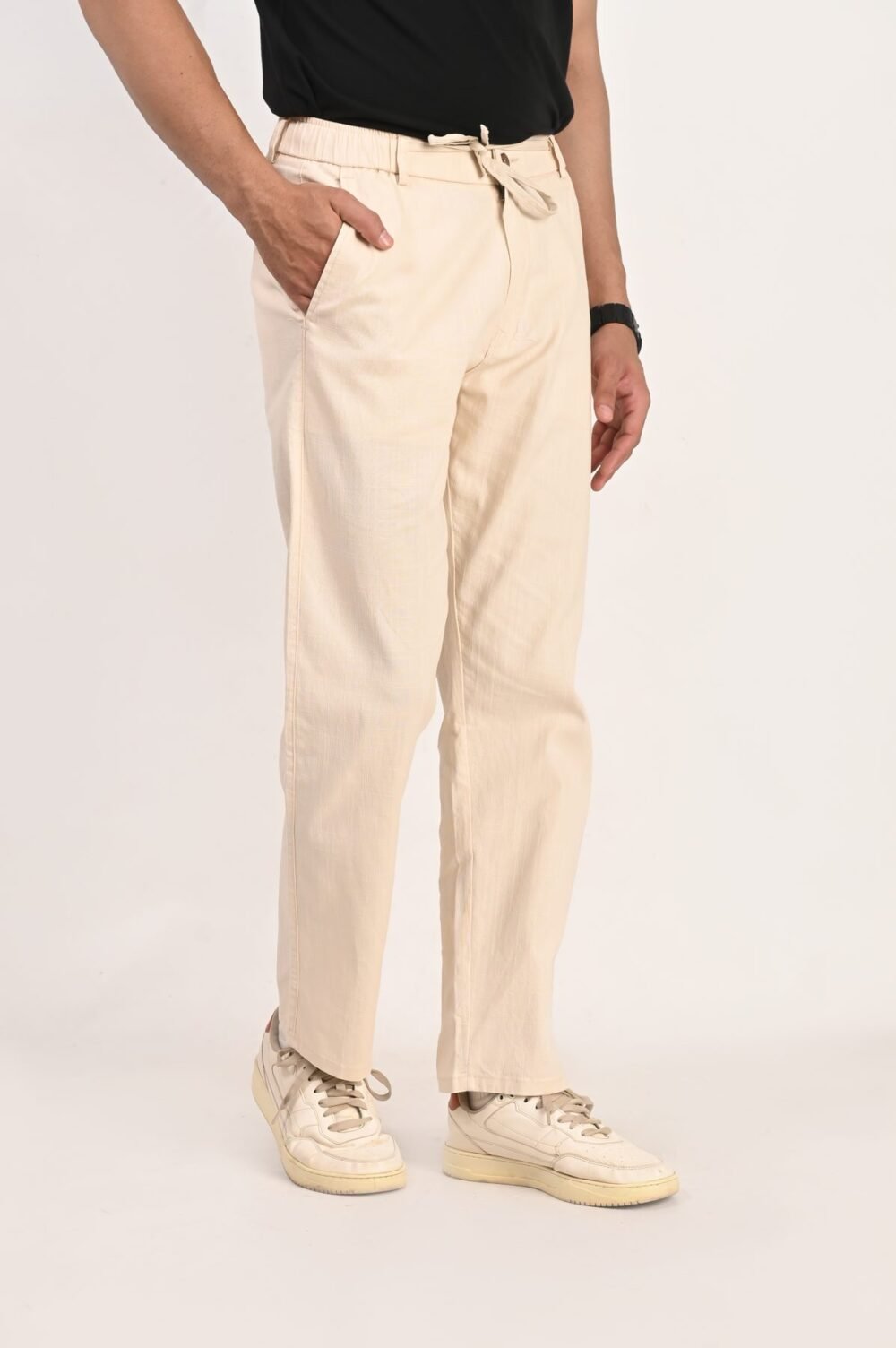Fhuzana Relaxed Fit Drawstring Trousers