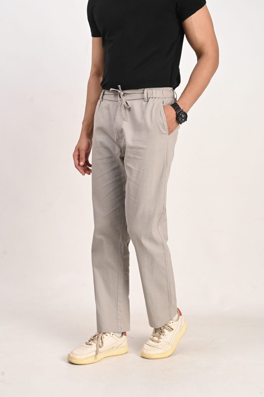Fhuzana Relaxed Fit Drawstring Trousers