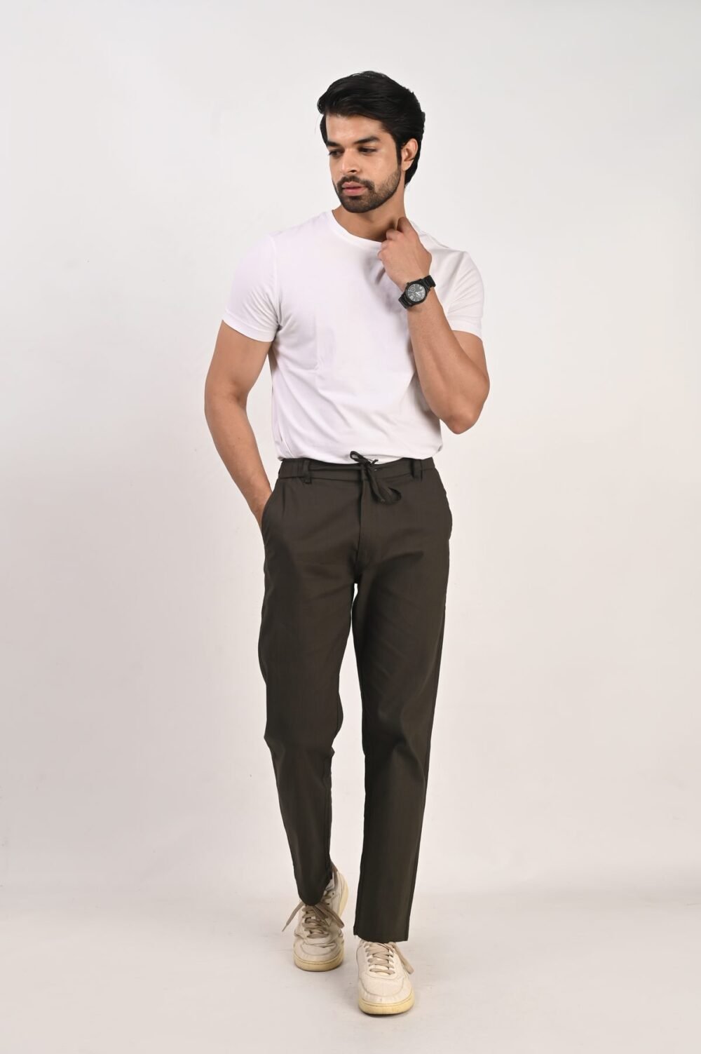 Fhuzana Relaxed Fit Drawstring Trousers