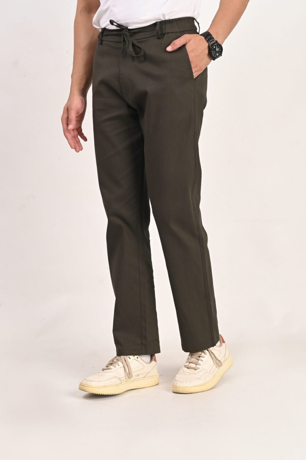 Fhuzana Relaxed Fit Drawstring Trousers
