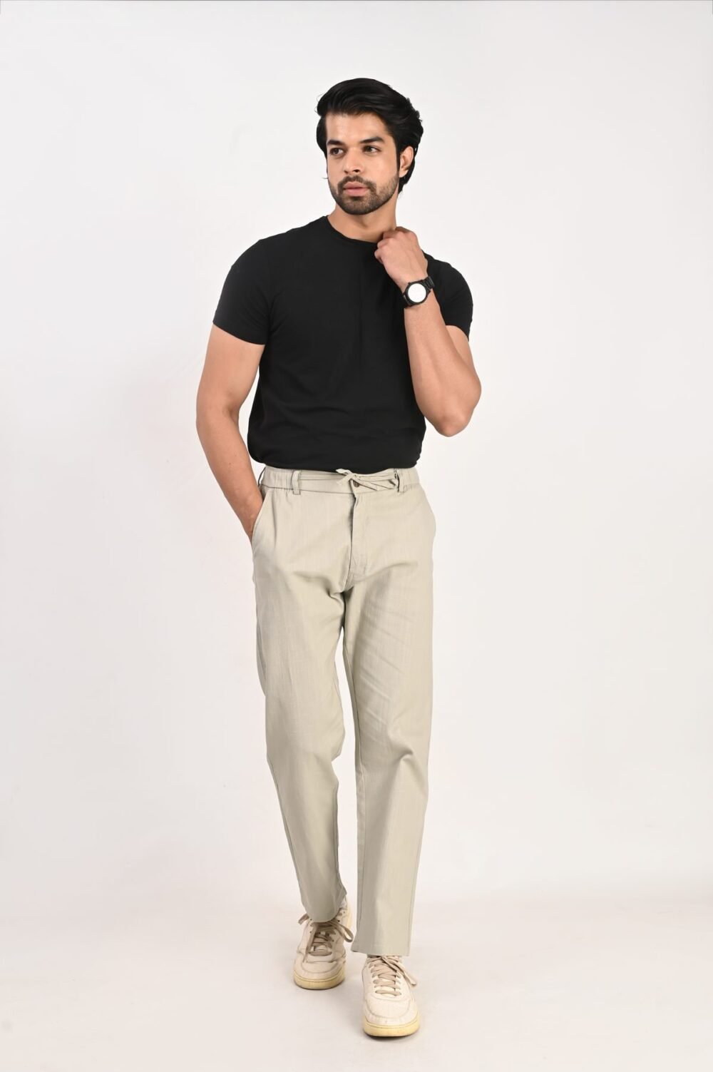 Fhuzana Relaxed Fit Drawstring Trousers