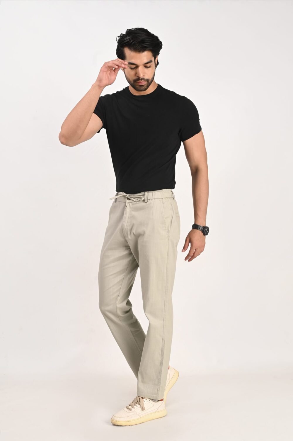 Fhuzana Relaxed Fit Drawstring Trousers
