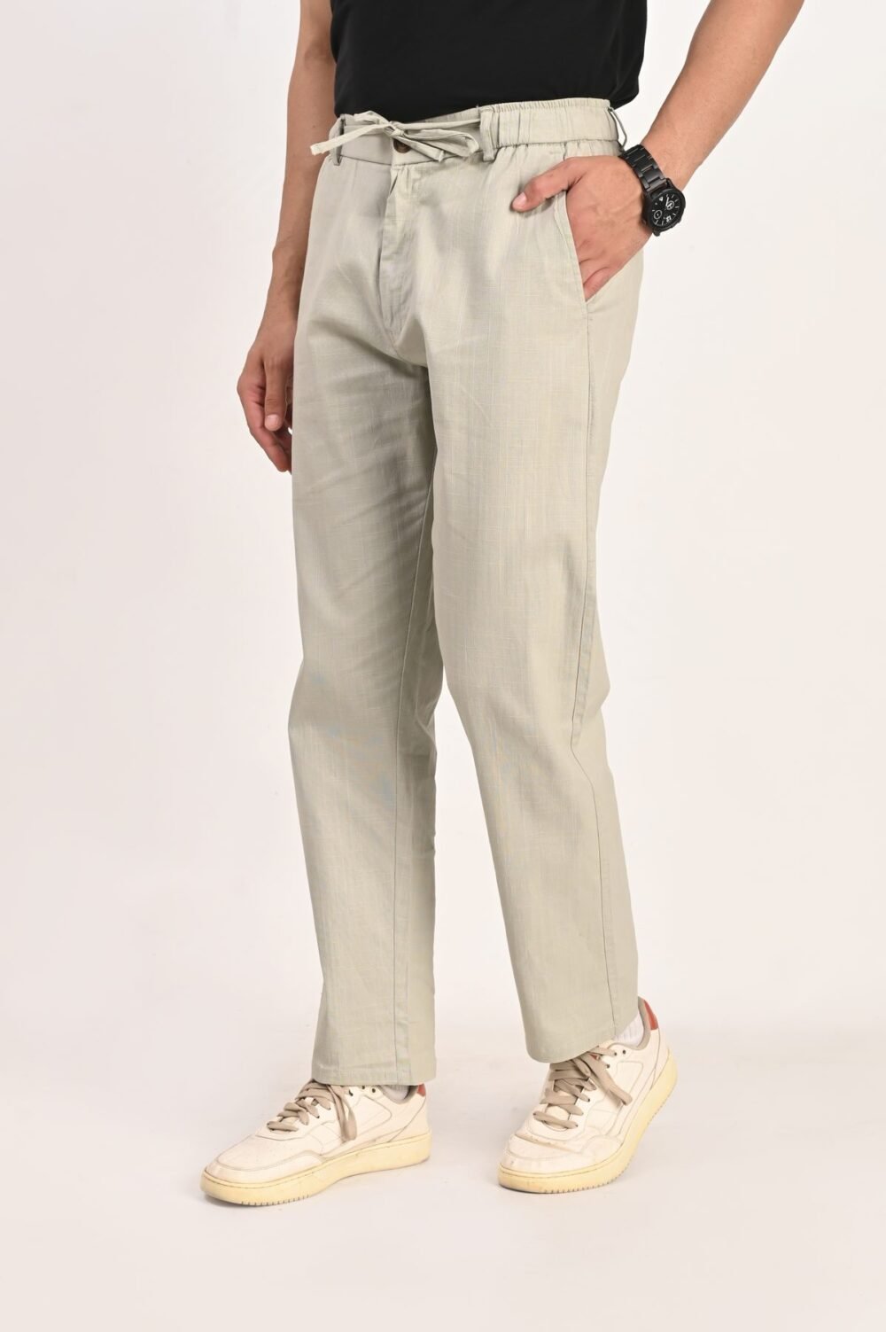 Fhuzana Relaxed Fit Drawstring Trousers