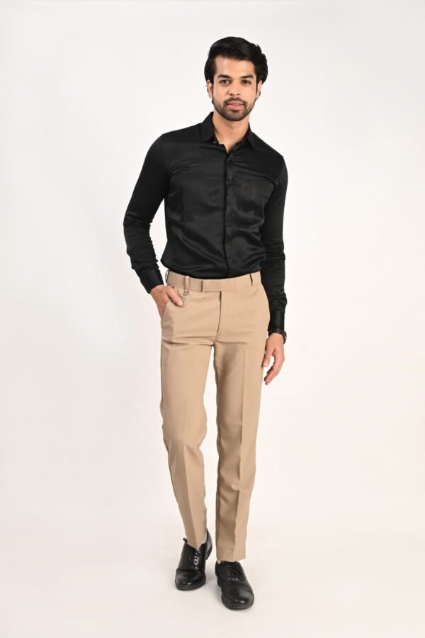 Fhuzana Slim Fit Formal Trousers Beige