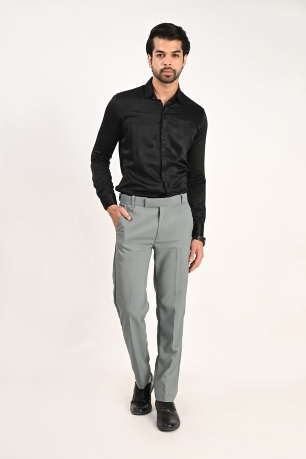 Fhuzana Slim Fit Formal Trousers Peacock Blue